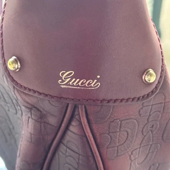 ❤️‍🔥🚫SOLD🚫AUTHENTICATED Bordeaux Gucci horse bit bamboo hobo bag❤️‍🔥 - Picture 5 of 13